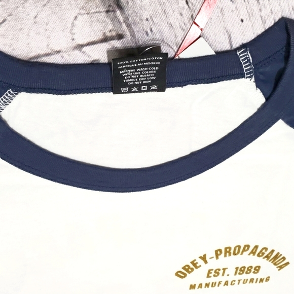 🔷️"OBEY PROPAGANDA" Graphic Raglan T🔷️ - Picture 5 of 5